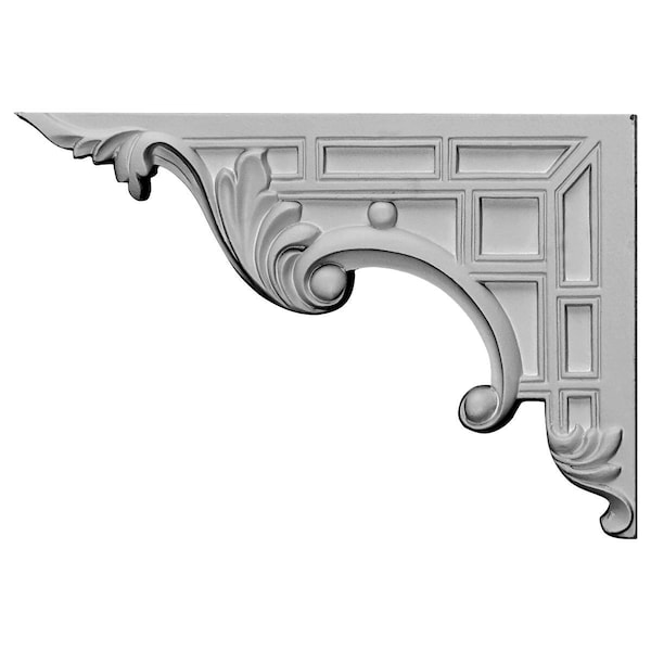 Ekena Millwork 9"W x 6 1/4"H x 5/8"D Nestor Stair Bracket, Left SB09X07NS-L - main